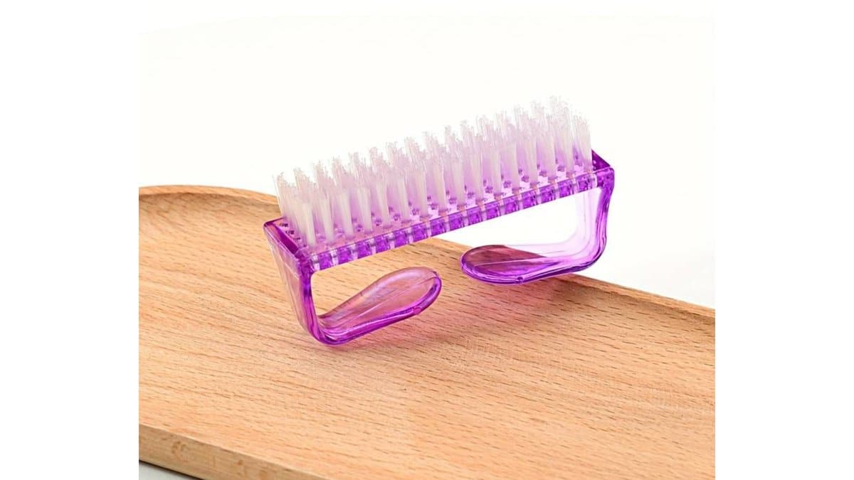 Βουρτσάκι Καθαρισμού Νυχίων 8cm Μωβ