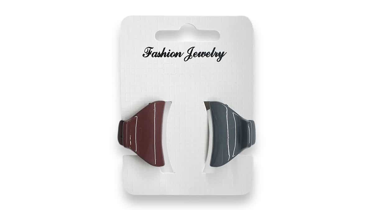 Κλάμερ Μαλλιών Bia-Bo Καρτέλα 2Τμχ. 3,5 cm