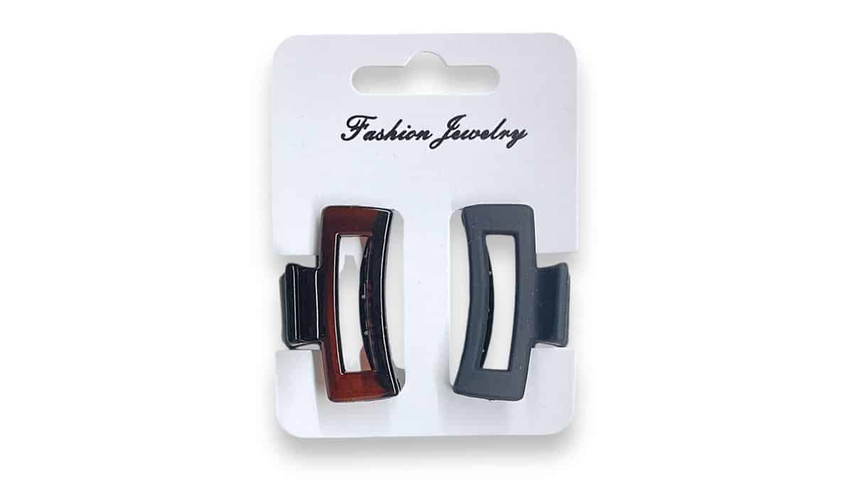 Κλάμερ Μαλλιών Bia-Bo Καρτέλα 2Τμχ. 4 cm