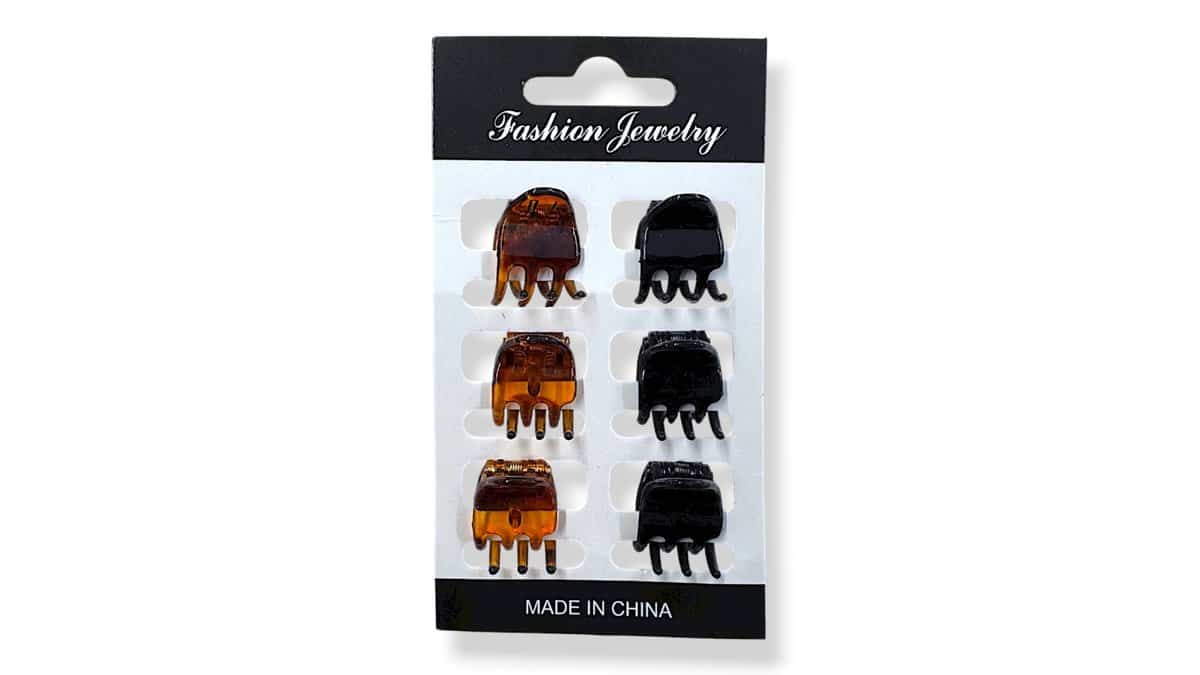 Κλάμερ Μαλλιών Bia-Bo Καρτέλα 6Τμχ. 1,5 cm