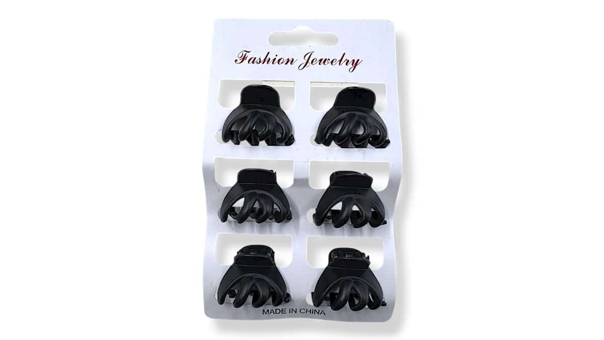 Κλάμερ Μαλλιών Bia-Bo Καρτέλα 6Τμχ. 3 cm