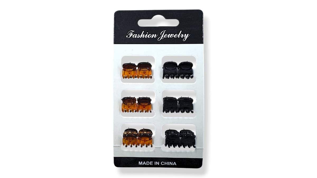 Κλάμερ Μαλλιών Bia-Bo Καρτέλα 12Τμχ. 1 cm