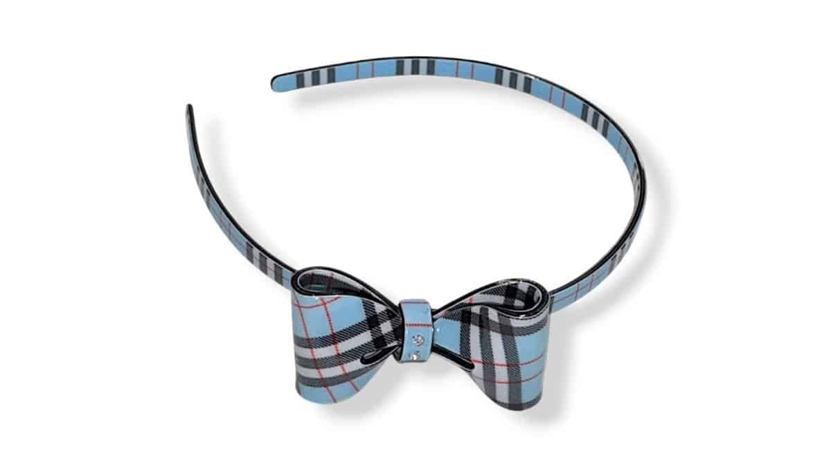 Στέκα Μαλλίων Bia-Bo Φιόγκος Πάχους 0,5 cm Γαλαζιο