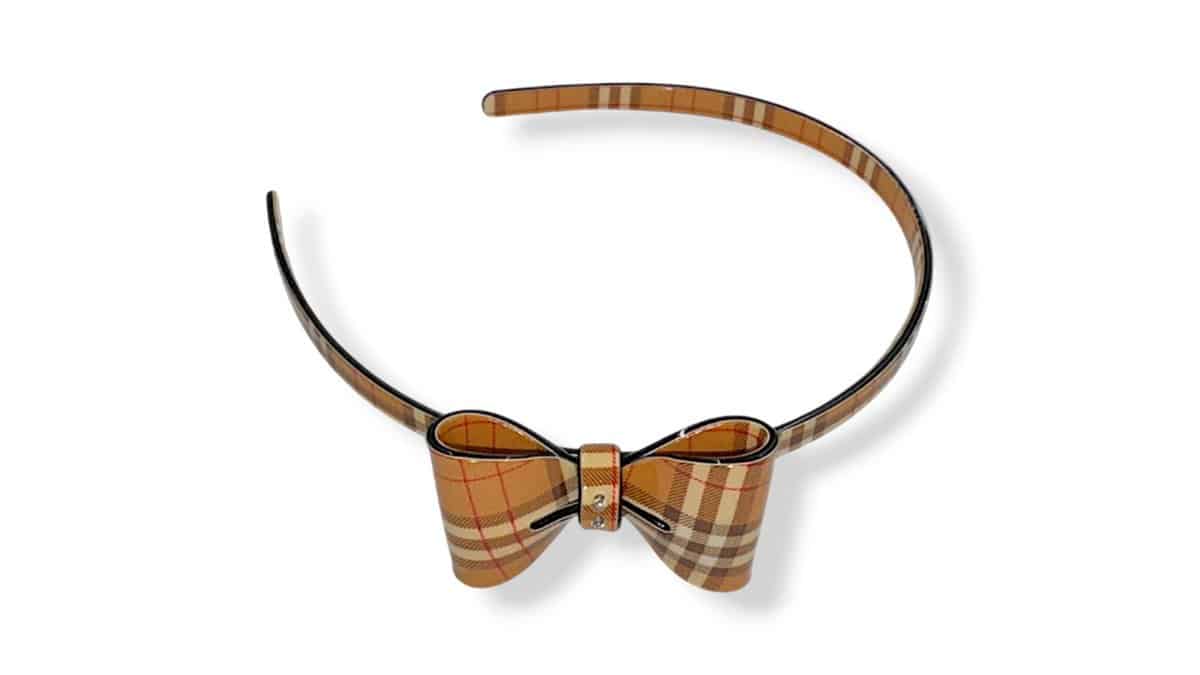 Στέκα Μαλλίων Bia-Bo Φιόγκος Πάχους 0,5 cm Καφέ