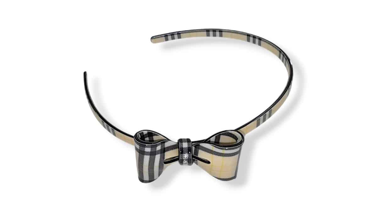 Στέκα Μαλλίων Bia-Bo Φιόγκος Πάχους 0,5 cm Μπεζ