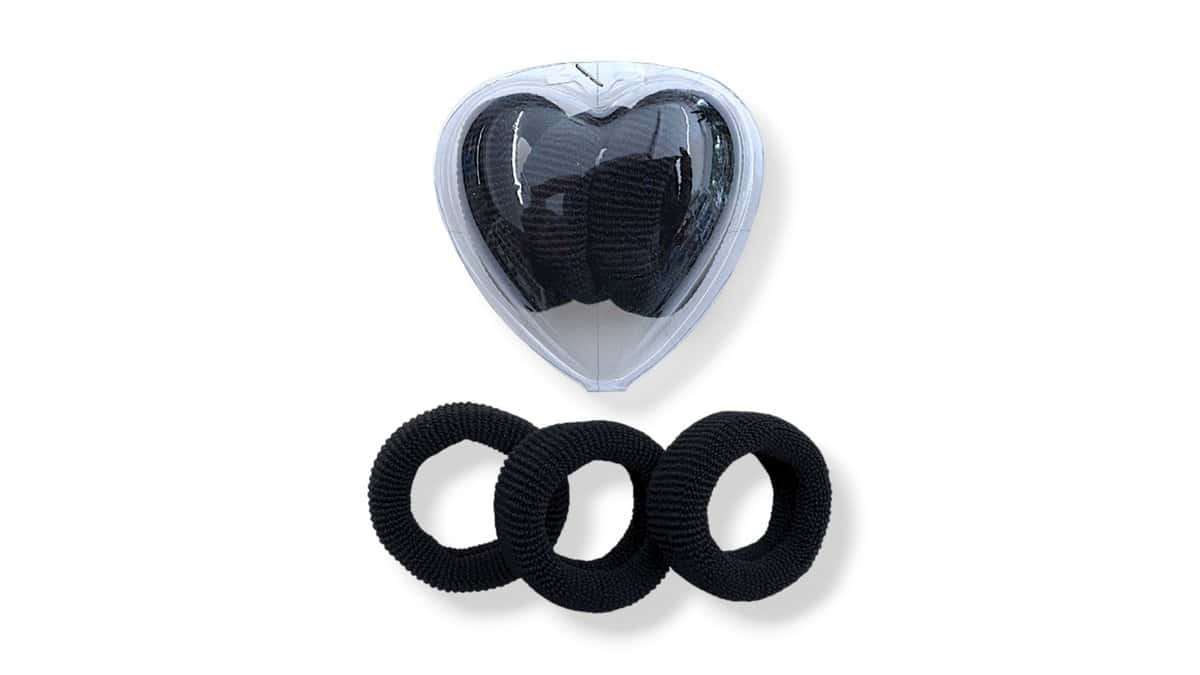 Λαστιχάκια Μαλλιών Medium (3Τμχ.) Μαύρο