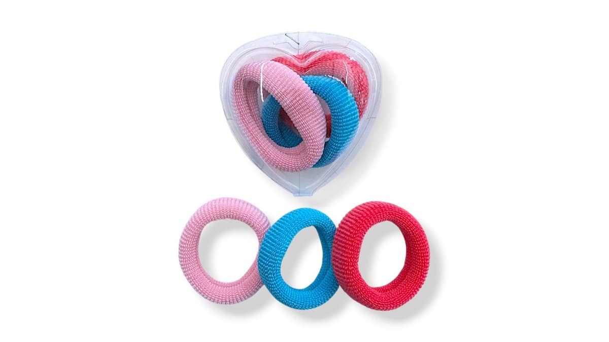 Λαστιχάκια Μαλλιών Medium (3Τμχ.) Χρωματιστό