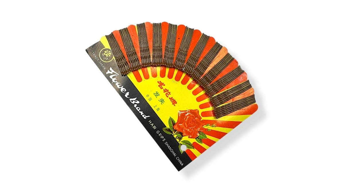 Τσιμπιδάκια Μαλλιών Σετ Καφέ 4,5 cm (72Τμχ.)