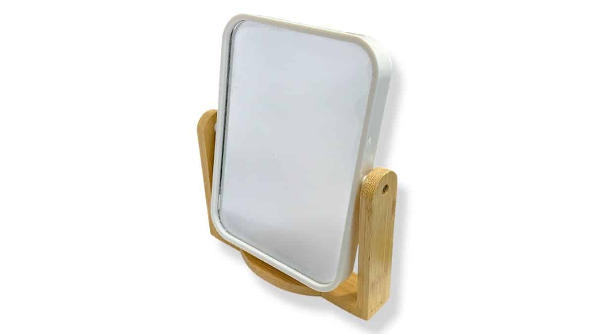 Καθρέφτης Μακιγιαζ Διπλής Όψης Baboo 13 cm*18 cm Λευκο