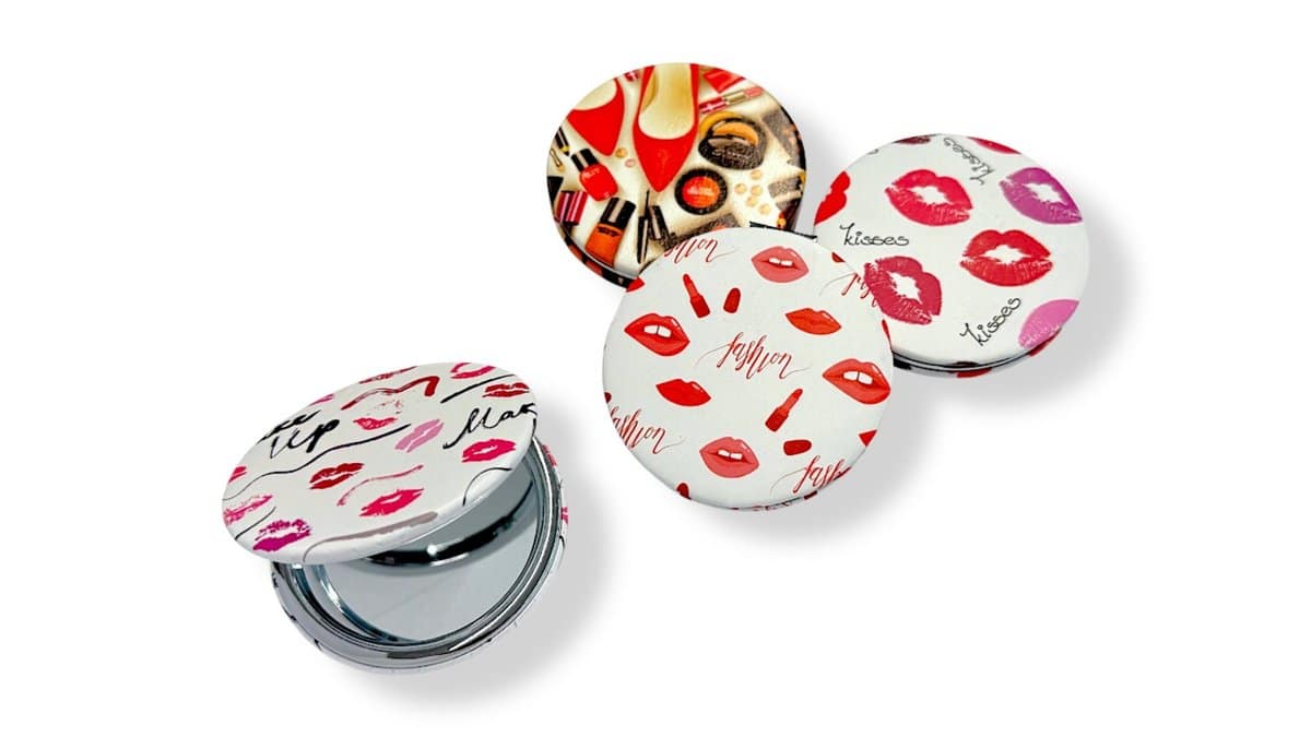 Καθρέφτης Μακιγιαζ Τσάντας Διπλής Όψης X2 Zoom Kiss