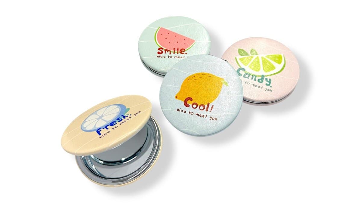 Καθρέφτης Μακιγιαζ Τσάντας Διπλής Όψης X2 Zoom Fruits