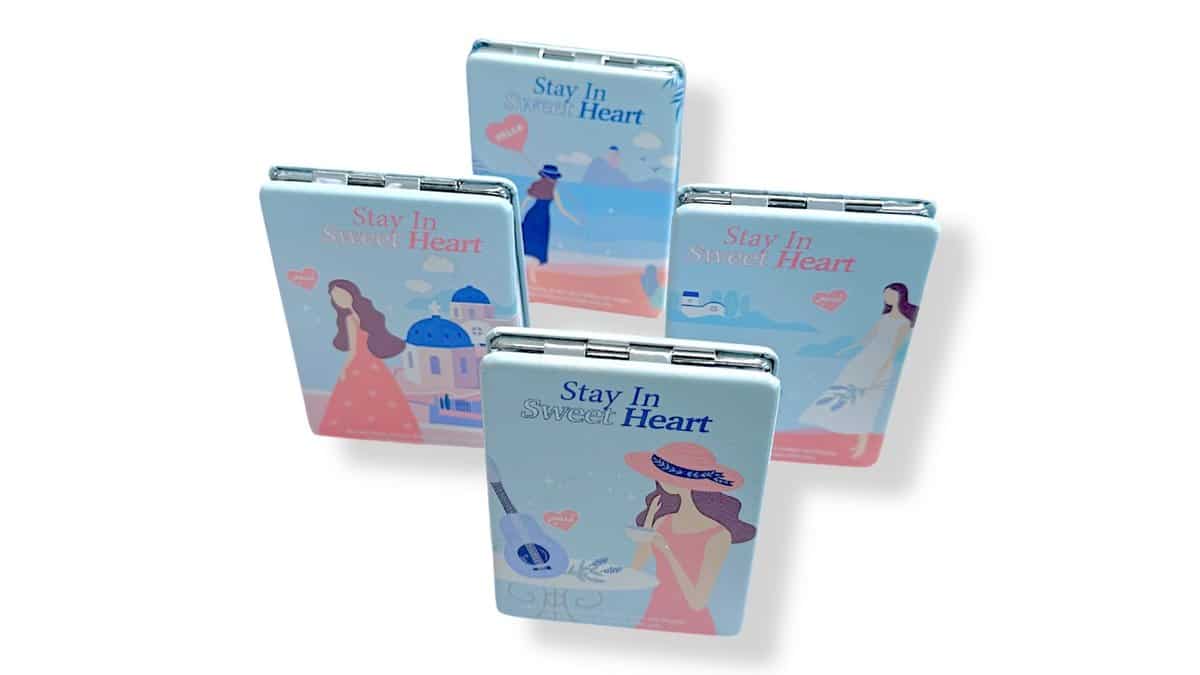 Καθρέφτης Μακιγιαζ Τσάντας Διπλής Όψης X2 Zoom Summer