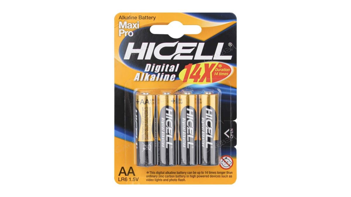 HICELL Αλκαλικές Μπαταρίες ΑΑ LR6 1.5Volt Maxi Pro