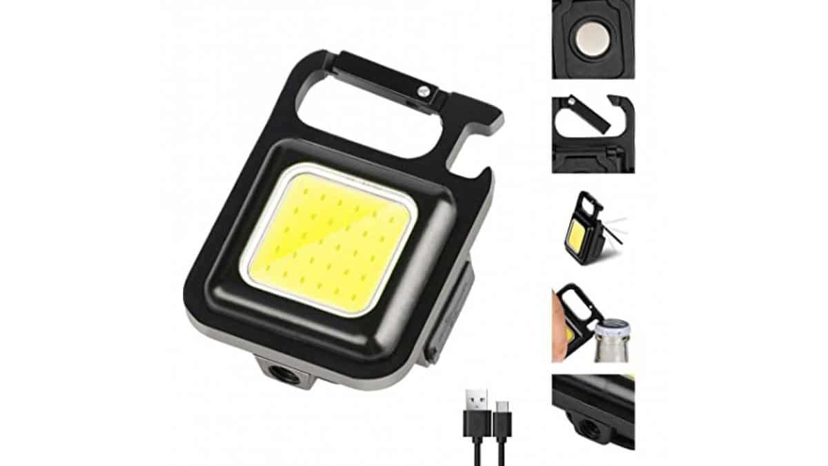 CRK Mini Επαναφορτιζόμενος Φακός Led από Αλουμίνιο