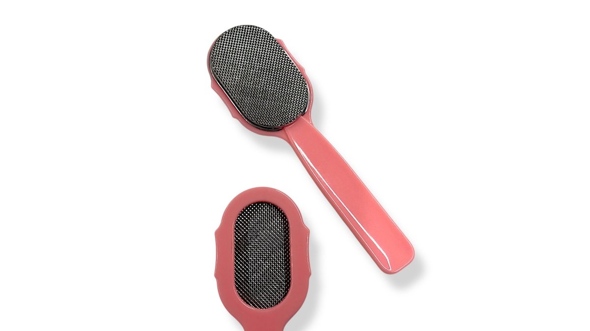 Ράσπα Ποδιών Από Ανοξείδωτο Ατσάλι 17cm Ροζ