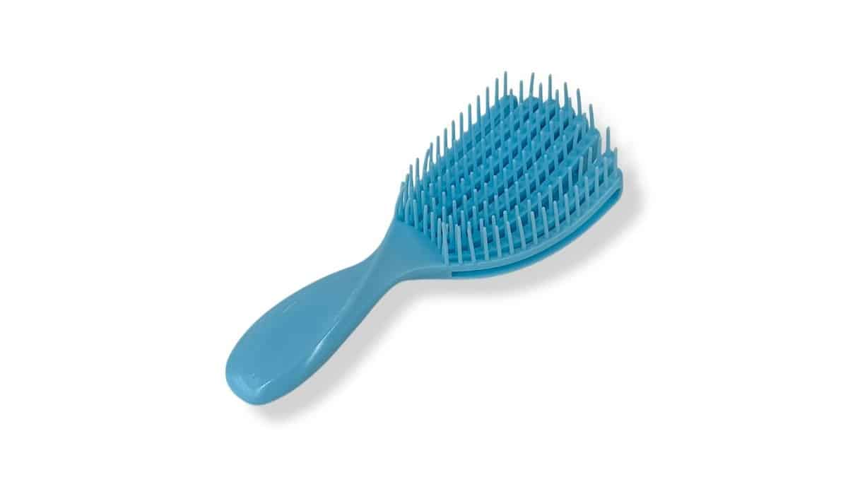 Βούρτσα Μαλλιών Εύκαμπτη Κοχύλι 17cm Γαλάζια