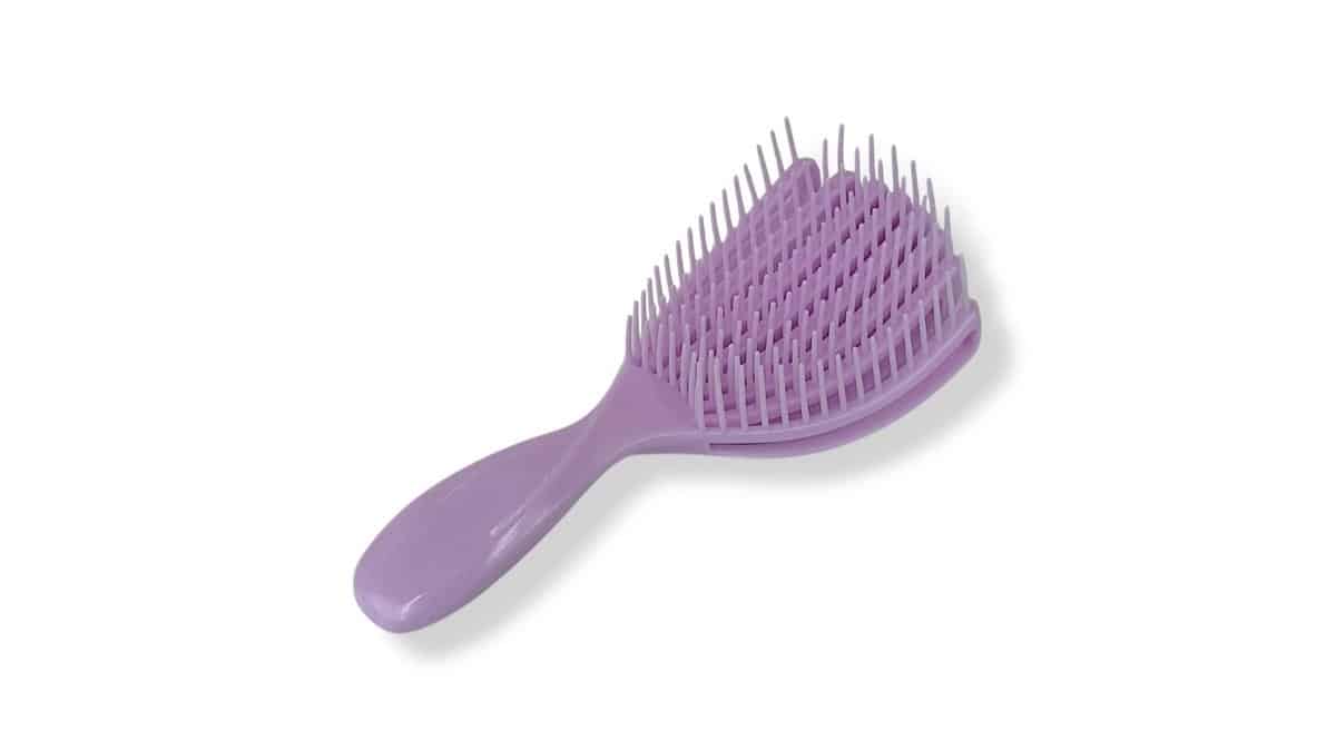 Βούρτσα Μαλλιών Εύκαμπτη Κοχύλι 17cm Light Μωβ