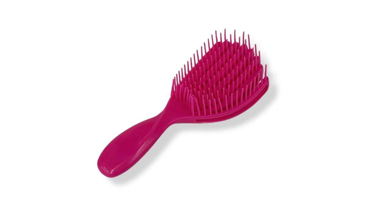 Βούρτσα Μαλλιών Εύκαμπτη Κοχύλι 17cm Φούξια