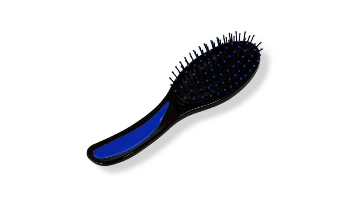 Βούρτσα Μαλλιών Οβάλ 20cm Μαύρo-Μπλέ
