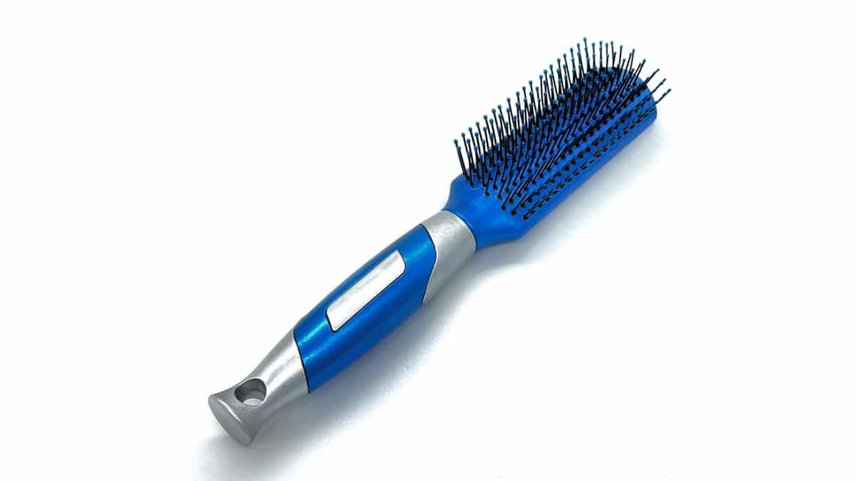 Βούρτσα Μαλλιών 24cm Μπλε Ματ